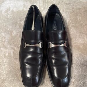 Men's Black Leather Loafers